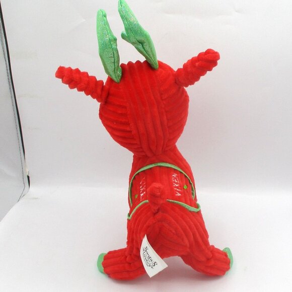 Kellytoy Santas Classic Reindeer Collection Plush Vixen Red Green 10" Christmas - Picture 6 of 6